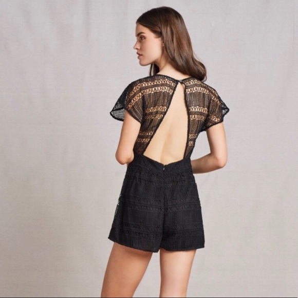 Tularosa Black Brynn Romper, XS - Picture 3 of 11